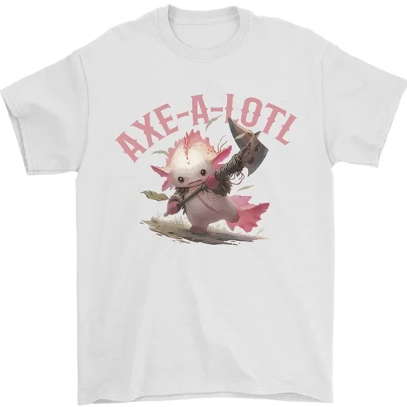Hot Trending Axe-A-Alotl Funny Medieval Warrior T-Shirt Design Preview Only