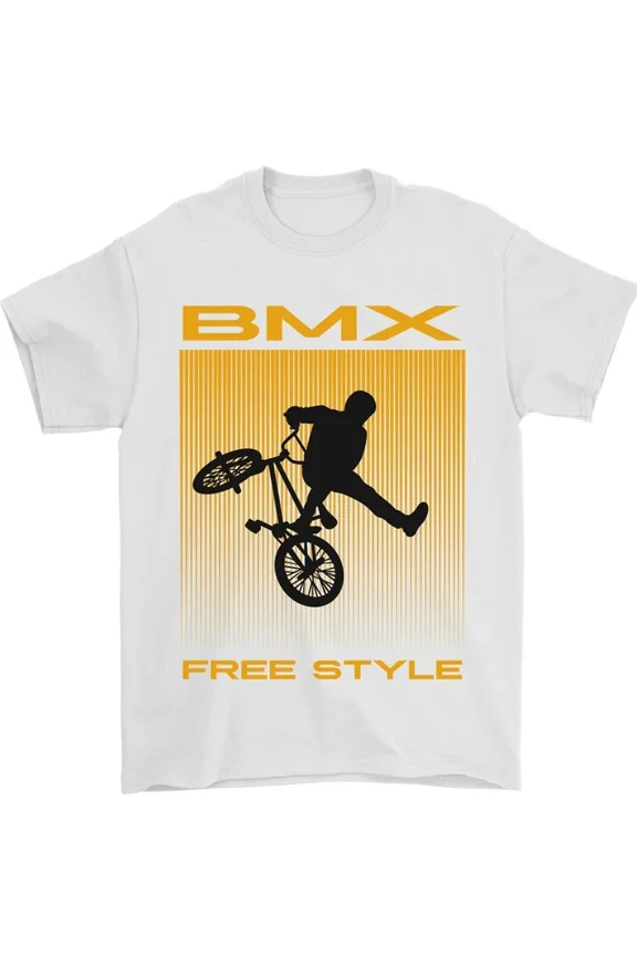 Hot Trending BMX Freestyle Cycling Bicycle Bike T-Shirt Design Preview Only