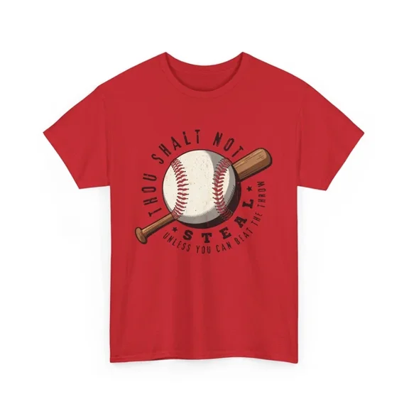 Hot Trending Baseball T-Shirt | Funny Baseball Fan Tee | Thou Shalt Not Steal Design Preview Only