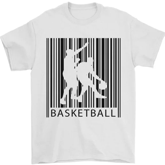 Hot Trending Basketball Barcode Player T-Shirt Design Preview Only