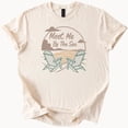 thumbnail image 1 of Hot Trending Beach Chairs Sunset Tee Meet Me By The Sea Shirt Summer Vibes Design Preview Only, 1 of 4