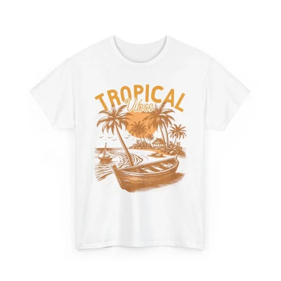 Hot Trending Beach Vibes T-Shirt | Summer Ocean Waves Tee | Vintage Sea Tropical Vibes Shirt Design Preview Only