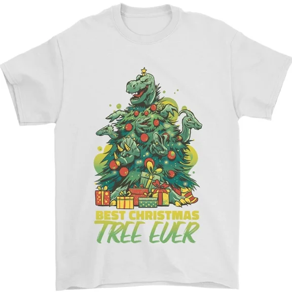Hot Trending Best Tree Ever T-Rex Xmas Dinosaur T-Shirt Design Preview Only