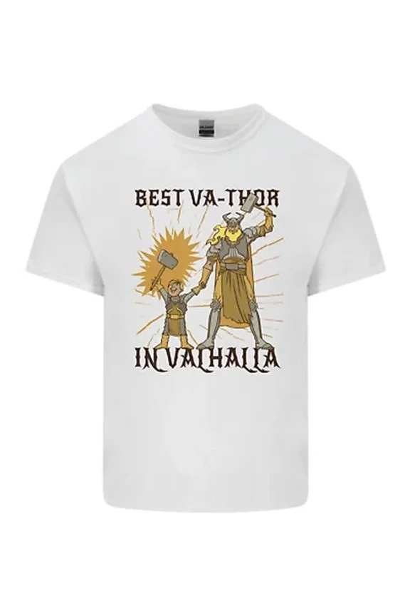 Hot Trending Best Va Thor in Valhalla Viking Fathers Day Kids T-Shirt Boys Girls Design Preview Only