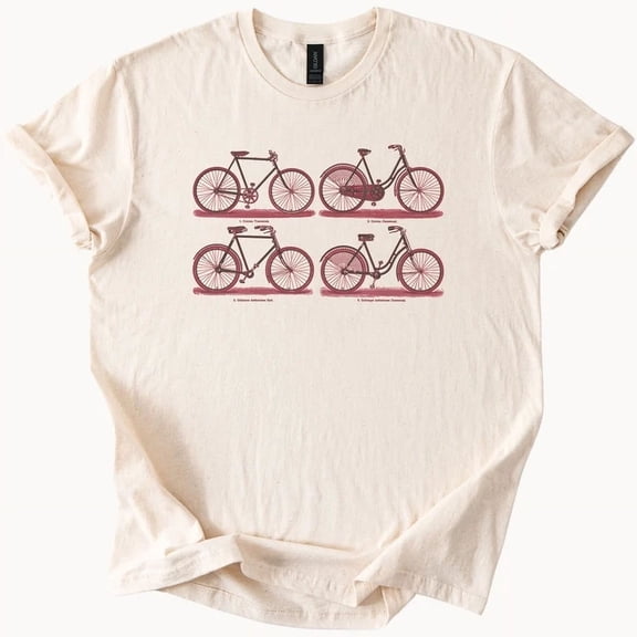 Hot Trending Bicycle Types Graphic T Shirt Cycling Bike Tee Design Preview Only