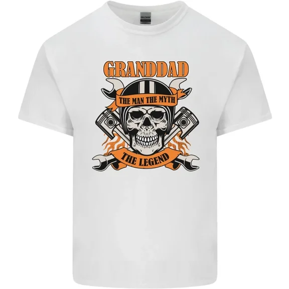 Hot Trending Biker Grandad the Man Myth Legend Funny T-Shirt Design Preview Only