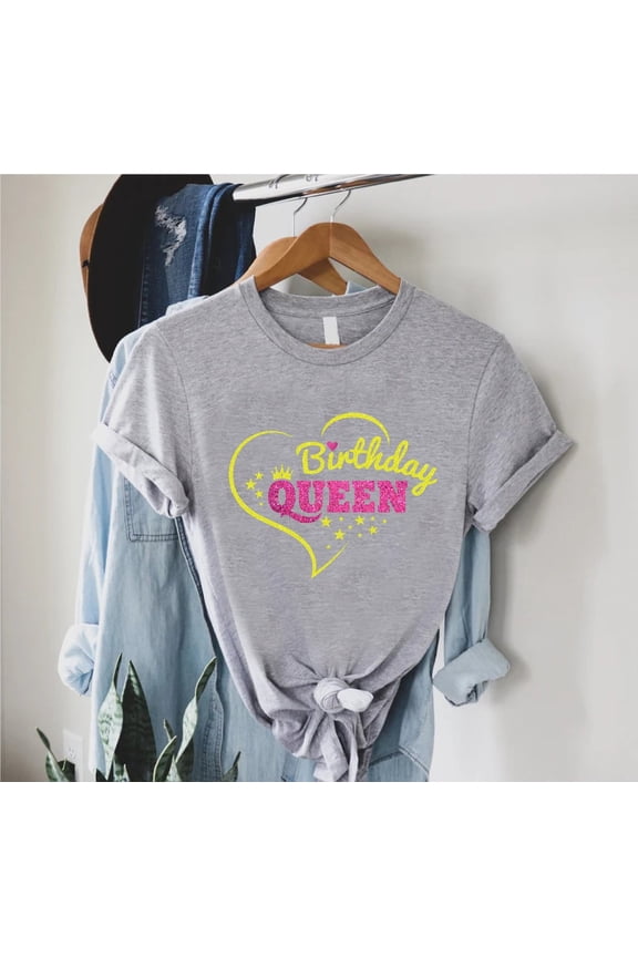 Hot Trending Birthday Queen Shirt, Birthday Shirt Women, Womens Birthday Gift, Birthday Diva, Birthday Party Shirt, Queen Birthday Tee, Birthday Heart Tee Birthday Gifts; For Men & Women