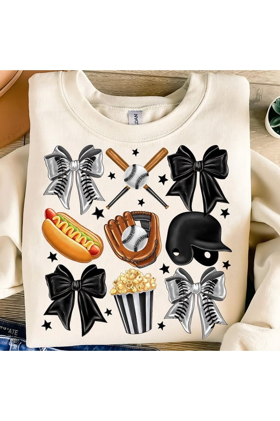 Hot Trending Black Baseball Bow, Bow Baseball, Black Coquette Baseball, Mama, Game Day Baseball Vintage Birthday Gifts