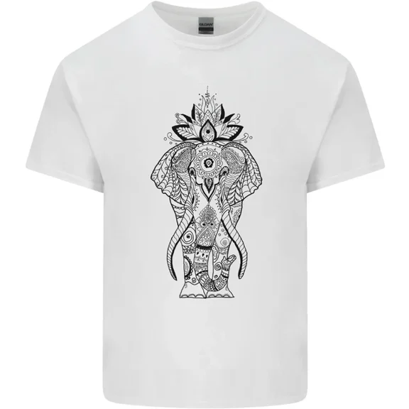 Hot Trending Black Mandala Art Elephant T-Shirt Design Preview Only
