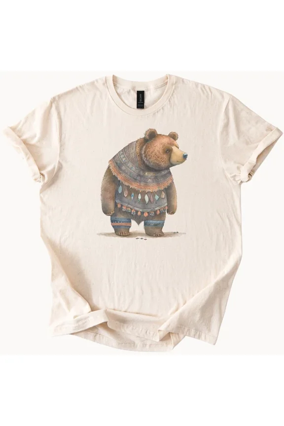 Hot Trending Boho Bear T Shirt Southwest Inspired Tribal Animal Tee Nature Lover Gift Design Preview Only