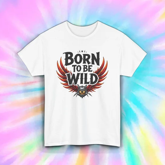Hot Trending Born to Be Wild T-Shirt Biker Graphic Ws Rebel Design Preview Only