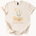 thumbnail image 1 of Hot Trending Cactus Desert Tee Boho Western Sun Graphic TShirt Nature Top Design Preview Only, 1 of 4