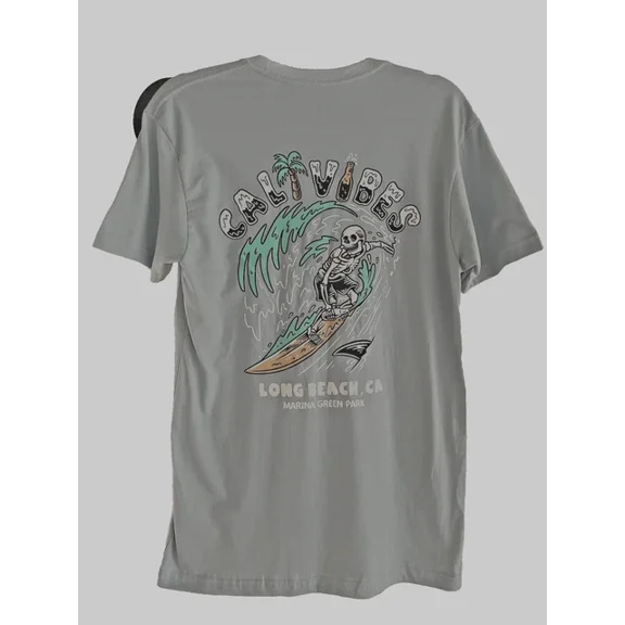 Hot Trending Cali Vibes ~ 2024 Light Blue ~unisex Small T-shirt New W/o Tags Design Preview Only