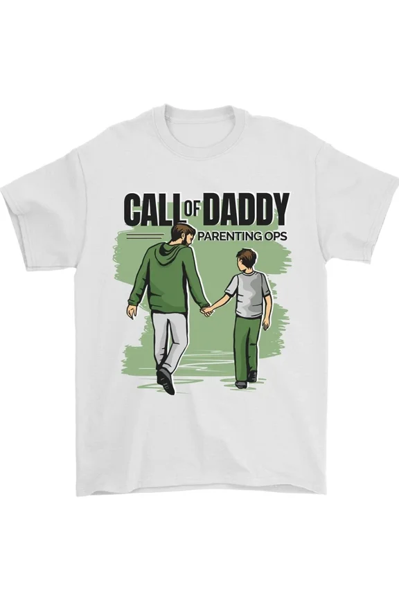 Hot Trending Call of Daddy Funny Fathers Day Dad T-Shirt Design Preview Only