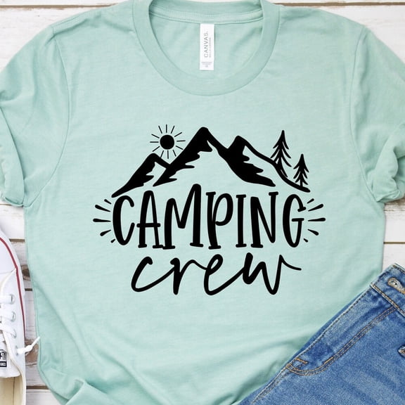 Hot Trending Camping Shirt, Camping Crew Shirt, Happy Camper Shirt, Camping Caravan Shirt, Hiking, Nature Lover Gift, Adventure Shirt,Matching family tee Design Preview Only