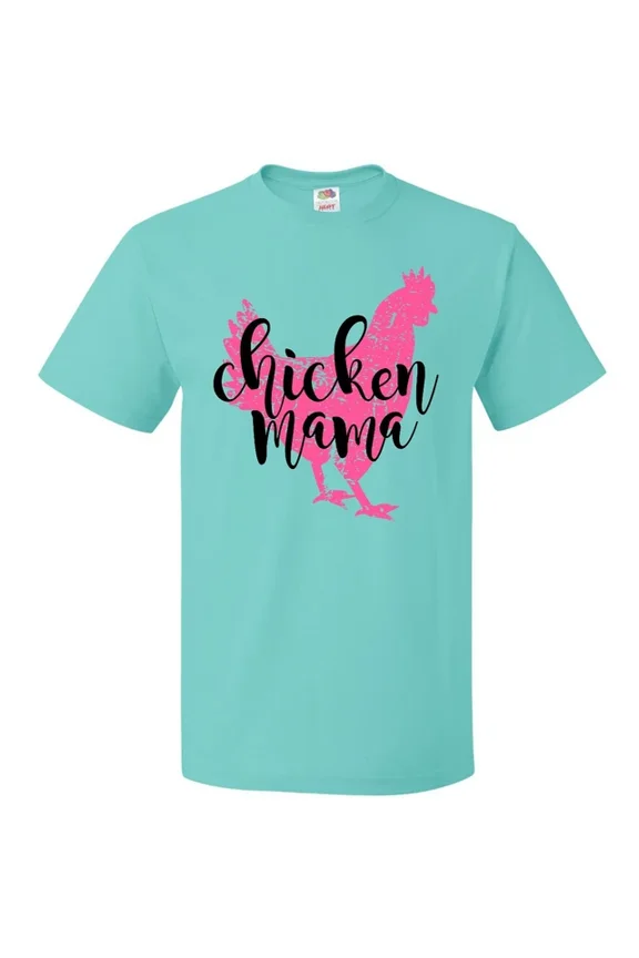 Hot Trending Chicken Mama Pink T-Shirt Boodlebug Farm Farming Parent Chickens Birds S-5Xl Birthday Gifts; For Men & Women