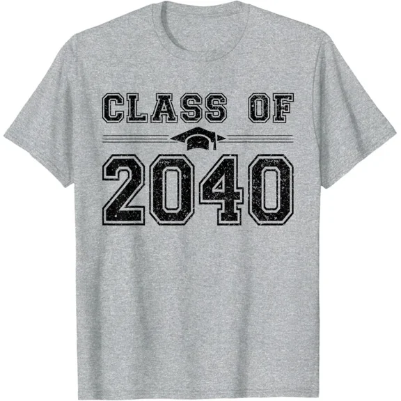 Hot Trending Class Of 2040 Grow With Me First Day Of School Graduation T-Shirt S-5Xl Birthday Gifts; For Men & Women