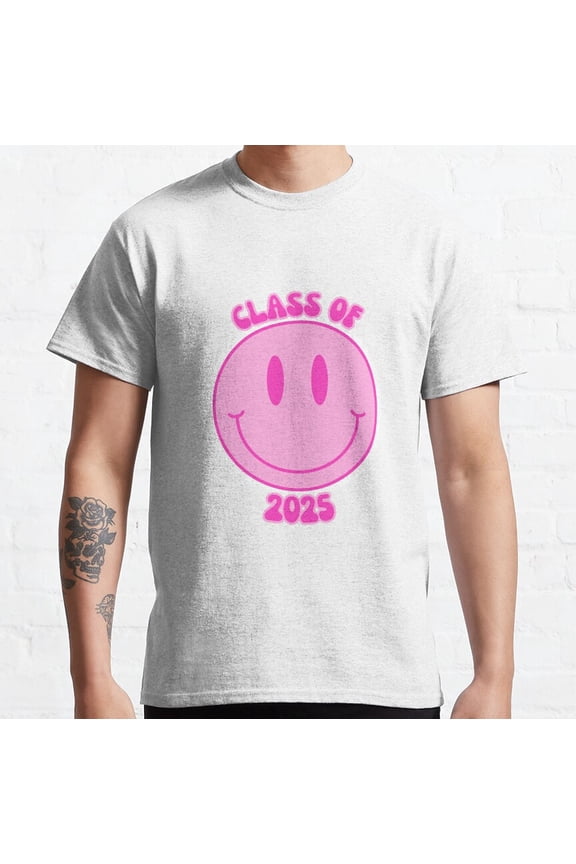 Hot Trending Class of 2025 Smiley Face Classic T-Shirt Vintage Birthday Gifts