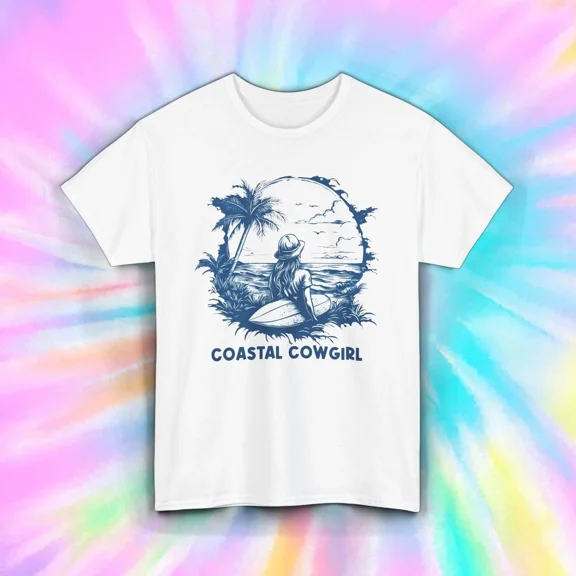 Hot Trending Coastal Cowgirl T-Shirt Western Beach Vibes Rodeo Summer Design Preview Only