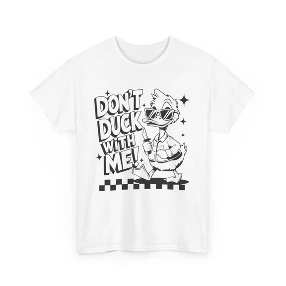 Hot Trending Colorful Duck T-Shirt - Artistic Ducky Graphic Tee for Dont Duck With Me Shirt Design Preview Only