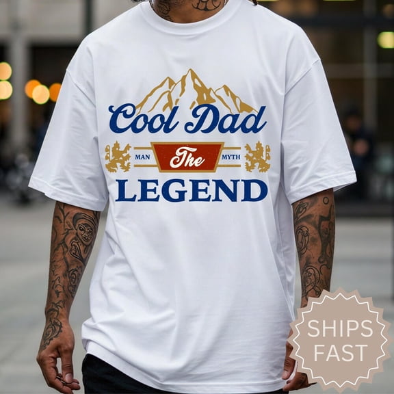 Hot Trending The Cool Dad Shirt, The Myth The Legend T Shirt, Dads, Fathers Day Gift From Daughter, Dad Gifts, Mens T Shirts, Daddy Gift S-5Xl Birthday Gifts; For Men & Women