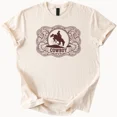 thumbnail image 1 of Hot Trending Cowboy Bucking Bronco Rodeo Graphic Tee Western Shirt Design Preview Only, 1 of 4
