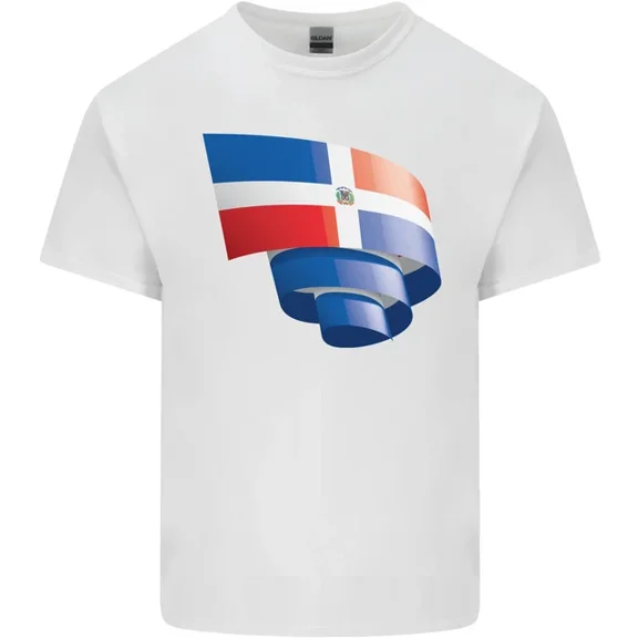 Hot Trending Curled Dominican Republic Flag Dominicanos Day T-Shirt Design Preview Only