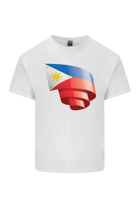 Hot Trending Curled Philippines Flag Philipino Day Football T-Shirt Design Preview Only