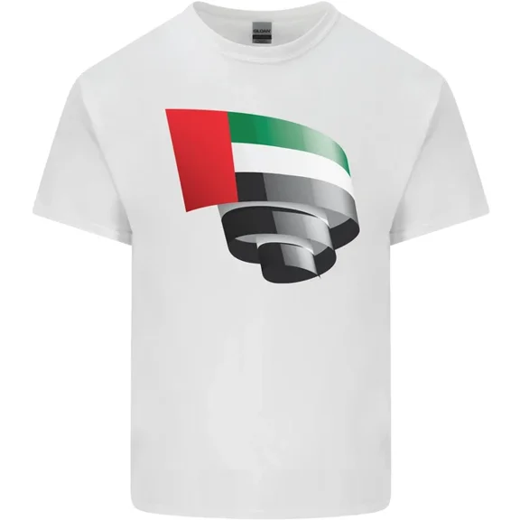 Hot Trending Curled UAE Flag Day Emirati day Football T-Shirt Design Preview Only