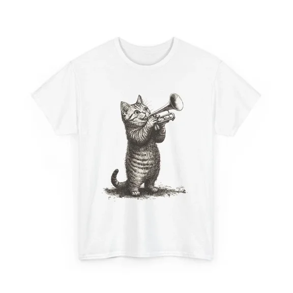 Hot Trending Cute Cat Graphic T-Shirt for Men & Women – Funny Cat Print Tee Design Preview Only