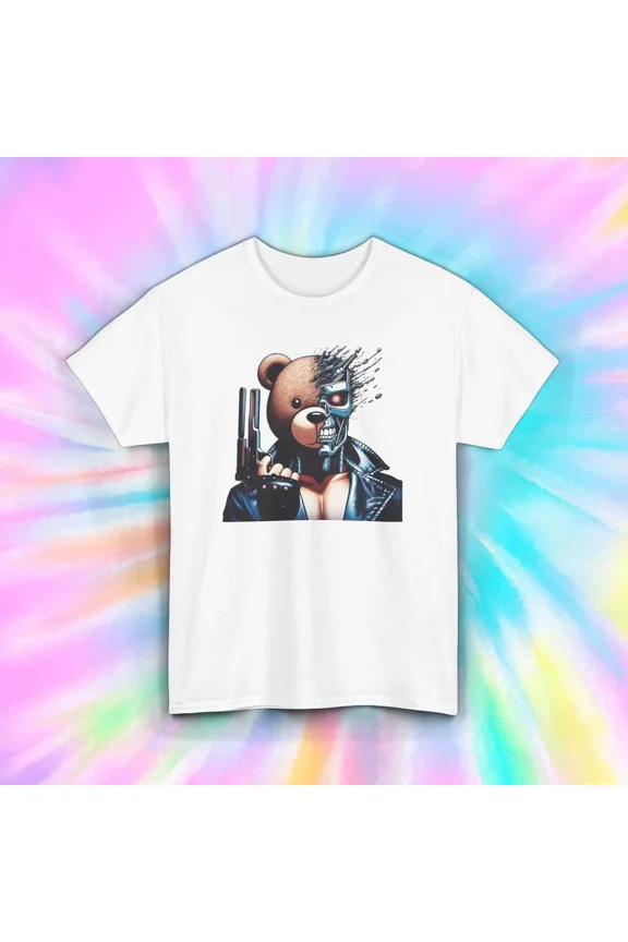 Hot Trending Cyber Teddy Shirt Funny Cyborg Teddy Bear Gift Design Preview Only