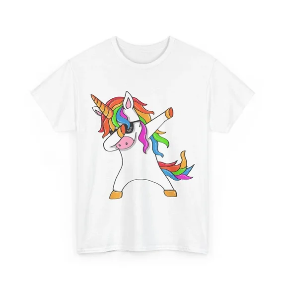 Hot Trending Dabbing Unicorn T-Shirt, Unicorn Dab Unicorn Lovers Cute Shirt S-5Xl Birthday Gifts; For Men & Women
