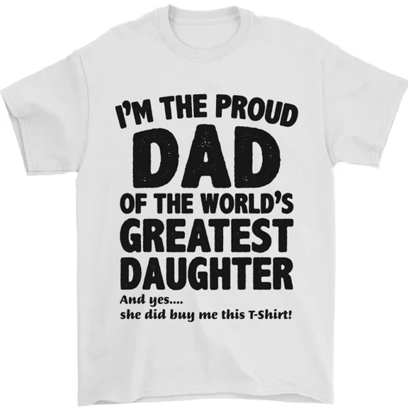 Hot Trending Dad of the Greatest Daughter Fathers Day T-Shirt Design Preview Only