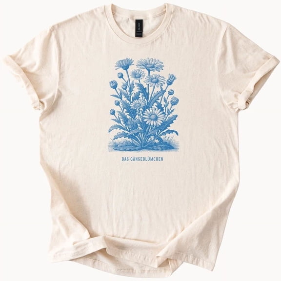 Hot Trending Das Gansebluemchen Blue Daisy Graphic Shirt Floral Botanical TShirt Design Preview Only
