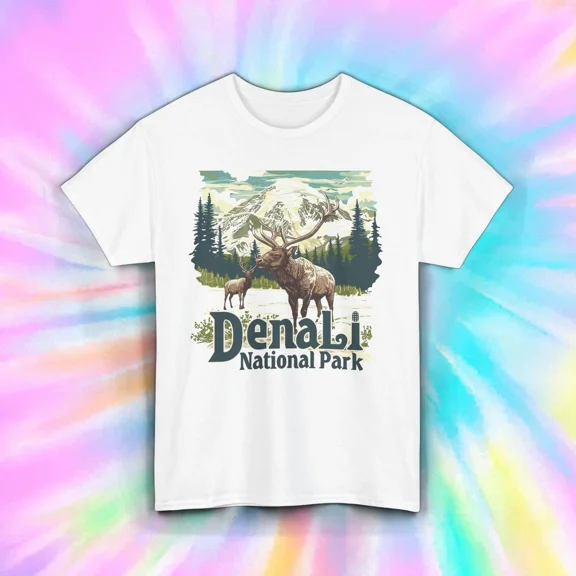 Hot Trending Denali National Park Shirt Wildlife Moose Scenic Mountain Design Preview Only