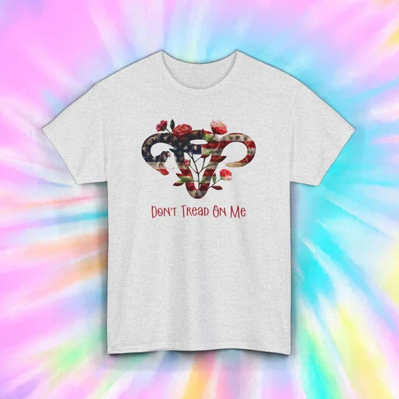 Hot Trending Don't Tread On Me T-Shirt | Floral Gadsden Flag Graphic | Shirt Design Preview Only