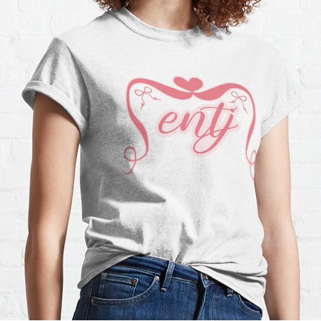 Hot Trending ENTJ MBTI Personality Coquette Style Sticker Classic T-Shirt Vintage Birthday Gifts