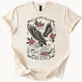 thumbnail image 1 of Hot Trending Eagle Roses Love Rock Roll Free Spirit T Shirt Design Preview Only, 1 of 4