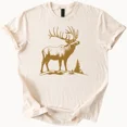 thumbnail image 1 of Hot Trending Elk Graphic Tee Antler Shirt Nature Lover Gift Outdoorsy Top Design Preview Only, 1 of 4