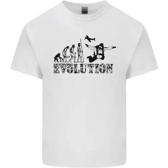 Hot Trending Evolution of a Skydiver Funny Skydiving T-Shirt Design Preview Only
