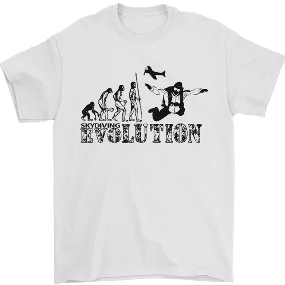 Hot Trending Evolution of a Skydiver Funny Skydiving T-Shirt Design Preview Only