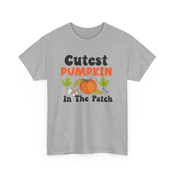 Hot Trending Fall Aesthetic T-Shirt | Autumn Leaves Pumpkin | Cutest Pumpkin In The Patch Design Preview Only