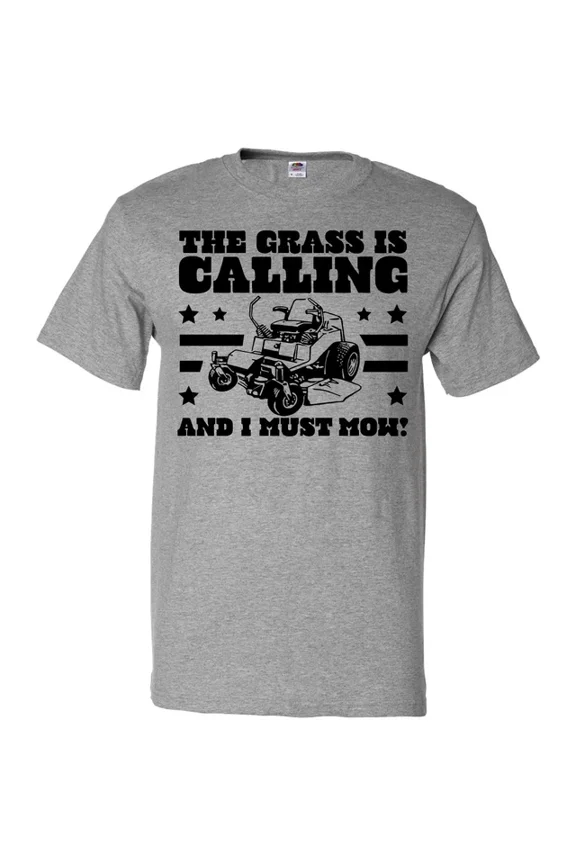 Hot Trending Father'S Day The Grass Is Calling And I Must Mow T-Shirt Happy Dad Go S-5Xl Birthday Gifts; For Men & Women