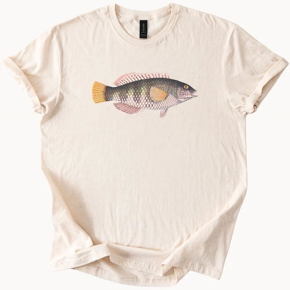 Hot Trending Fish Art T-Shirt Angling Gift Nature Tee Fishing Shirt Design Preview Only