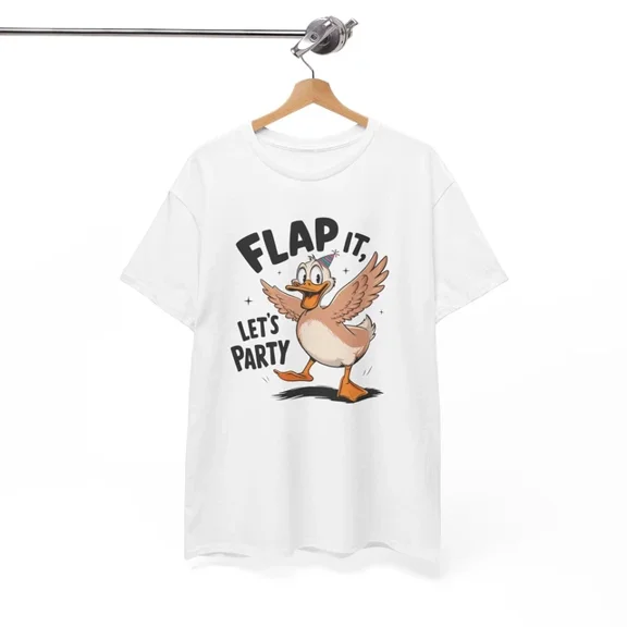 Hot Trending Flap it lets party T-Shirt - Clever Wordplay Tee for Funny People Design Preview Only