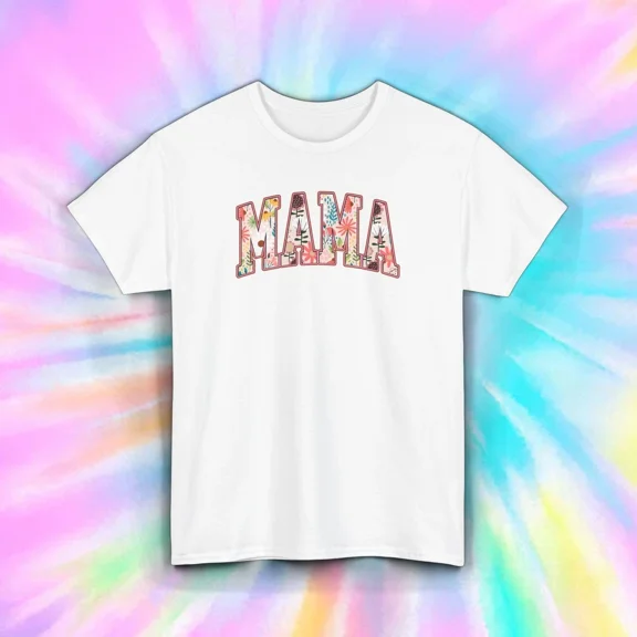 Hot Trending Floral Mama T-Shirt Vintage Aesthetic Mother's Day Gift Design Preview Only