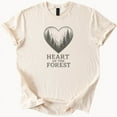 thumbnail image 1 of Hot Trending Forest Heart Tee Nature Graphic T Shirt Woodland Top Design Preview Only, 1 of 4
