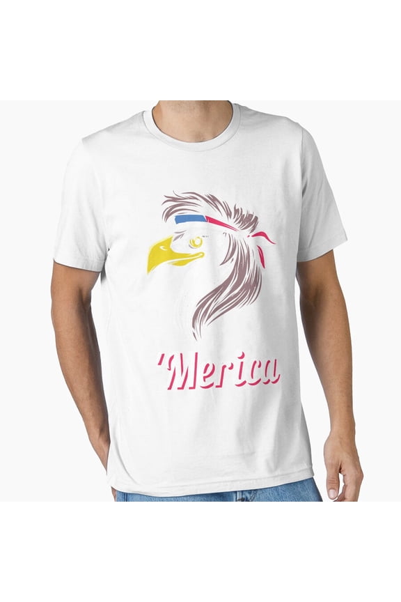 Hot Trending Frat Guy Conservative Merica Bald Eagle T-Shirt, Gift For Patriotic, Independence Day Shirt, Red White Blue Shirt, S-5Xl Birthday Gifts; For Men & Women