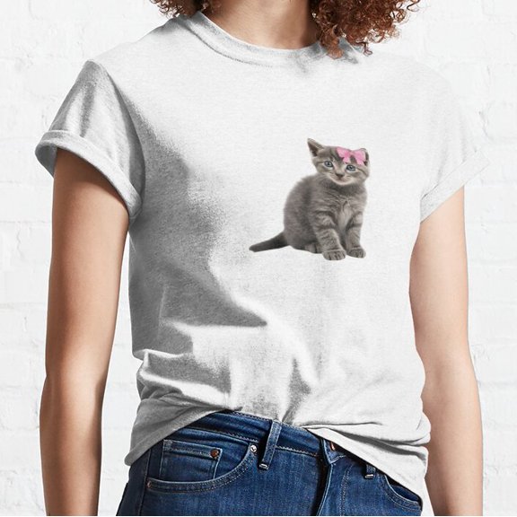 Hot Trending Coquette Kitty Bow Classic T-Shirt Vintage Birthday Gifts