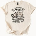 thumbnail image 1 of Hot Trending Funny Cat Graphic The World Revolves Around Me Cute Animal Lover T Shirt Design Preview Only, 1 of 4